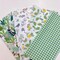 7Pcs 9.8" x 9.8"(25 * 25CM) Cotton Fabric DIY Making Supplies Quilting Patchwork Fabric Fat Quarter Bundles DIY for Quilting Cotton Patchwork Cushions (Green, 9.8" x 9.8")
